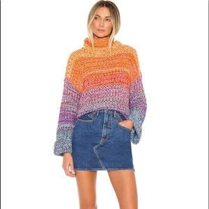 525 AMERICA Rainbow Marl Kimono Pullover